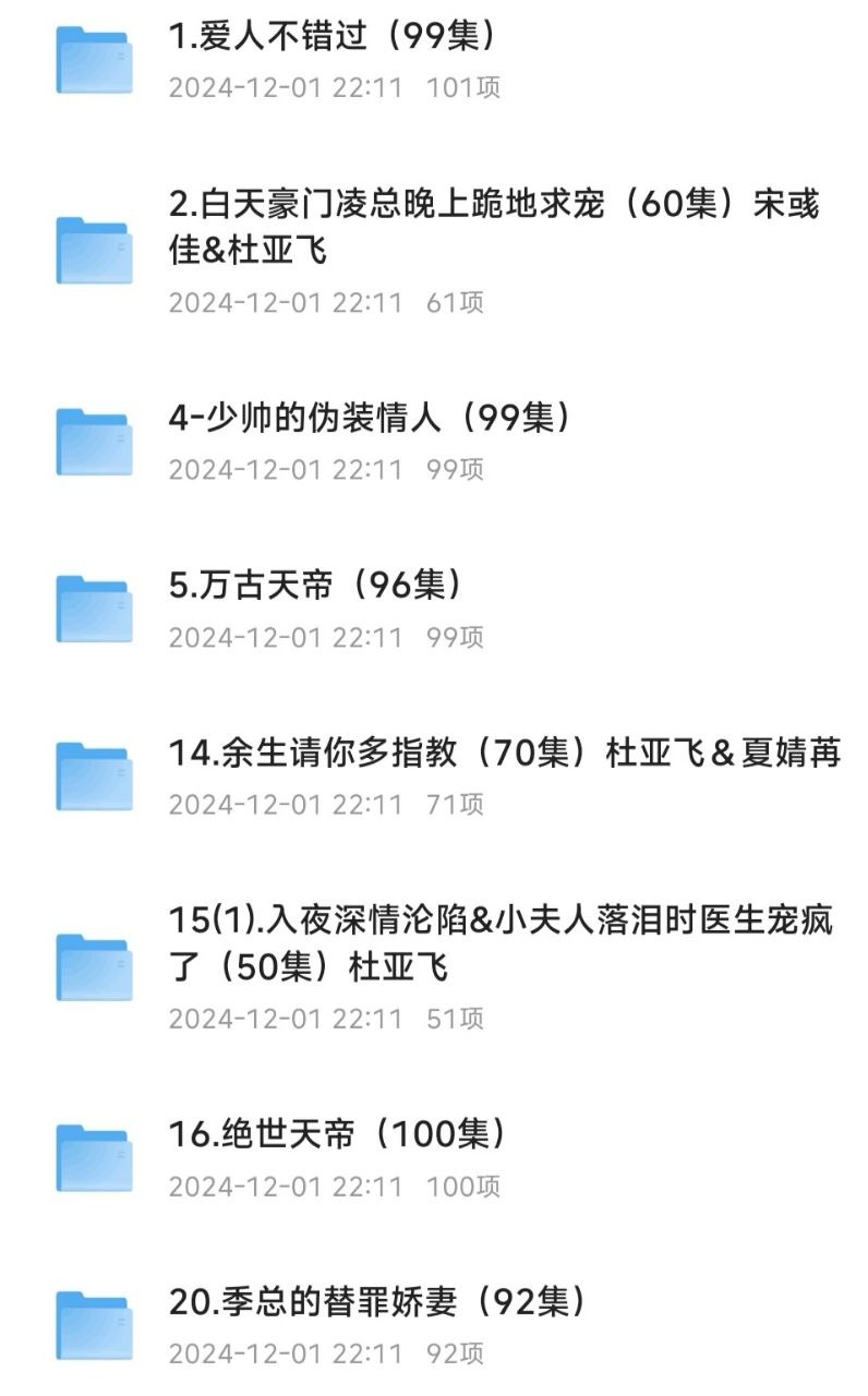 杜亚飞 <span class='highlight-keyword'>短剧</span>  合集  31部   【最新合集】